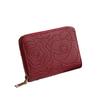 Porta-cartões de luxo feminino pequeno requintado de alta qualidade multi-cartões grande capacidade porta-cartões com zíper Camélia porta-cartões sanfonado feminino