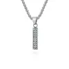 Collar de Acero de Titanio con Diamantes Completos Número de la Suerte Estilo Hip-Hop Callejero Colgante Personalizado con Número de Baloncesto
