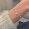 Pulsera Love Flash Diamond Gloss para Mujer, Diseño Simple Creativo de Nicho, Sentido del Estilo Frío ins, Pulsera para Novia Mujer