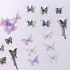 Super hada hecho a mano tridimensional pequeña mariposa joyería para uñas pequeño libro rojo con tul dulce fresco decoración de uñas diy