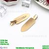 7CM Laço Folha Forma Laca Sem Marca Grampo de Cabelo Cor Macaron Lâmina Plana DIY Feito à Mão Acessórios de Cabelo Material Acessórios Presilha Lateral