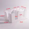 Plástico PP Caja de Pañuelos Multifuncional Escritorio Comercial Tienda de Té con Leche Barra Mostrador Caja de Almacenamiento Popote Cuchara Clasificación Estante de Almacenamiento