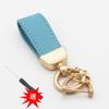 Chaveiro de carro de pele de ovelha francesa, chaveiro com padrão de lichia colorido, pingente de carro da moda, acessórios fofos para bolsa feminina