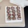 Cuentas de Acrílico de Color Sólido Perlado con Forma de Corazón y Agujero Recto para Cadenas de Teléfono y Llaveros, Cuentas Sueltas que No se Desvanecen