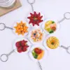 Chaveiro de Prato de Comida Simulada Pvc Miniatura Prato de Comida Simulado Cozinhar Brinquedo de Faz de Conta Restaurante Pequeno Presente