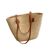 Bolsa de palha trançada para mulheres, novo modelo 2026, grande capacidade, bolsa de ombro versátil para o dia a dia, bolsa de praia fashion, bolsa tote