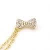 Broche Estilo Coreano con Lazo y Strass Completo, Cadena para Cuello, Pin para Camisa de Mujer Estilo Chanel, Accesorio de Pinza para Cuello, Pin de Cuello