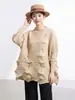 Camiseta Plisada Hecha a Mano de Issey Miyake Japón Más Vendida Irregular Holgada de Longitud Media Cubre Imperfecciones Manga Larga Jersey Versátil