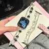 Pulseira de Relógio com Contas de Bolinhas em Formato de Coração Adequada para Apple Watch iWatch 12ª Geração 11/10