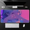 Mouse Pad para E-Sports Anime Bidimensional Grande Teclado de Computador Meninos e Meninas Escritório Criativo Antiderrapante Tapete de Mesa