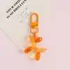 Nuevo Llavero de Perro Globo Transparente Lindo Color Gelatina Dibujos Animados Cachorro Colgante para Bolso de Mujer Adornos Hechos a Mano DIY