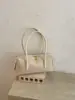 Bolsa Boston tecida transfronteiriça estilosa e versátil, nova, retrô, alta aparência, bolsa de ombro, bolsa de ombro única da moda para o trabalho