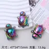 Nuevos Accesorios para Pendientes de Resina DIY de Tortuga Galvanizada que Brillan en la Oscuridad Caja Ciega Bolsa Ciega