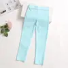 Pantalones de Lápiz para Niñas Primavera y Verano Delgados Color Caramelo Ropa Exterior Infantil Leggings Niños Grandes Ajustados Leggings Negros