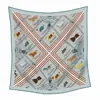 Cachecol de inverno novo xadrez 90cm para mulheres, xale versátil de veludo sintético para exterior, cachecol de pescoço quente, lenço quadrado