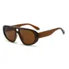 2026 Nuevas Gafas de Sol Estilo Aviador de Doble Puente Moda Trendy Europea y Americana Gafas Hip-Hop Gafas de Marca Trendy Unisex