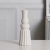 Jarrón Nórdico Creativo Simple Blanco Cerámico Sala de Estar Mesa de Comedor Habitación Modelo Pasillo Adornos Decorativos Set para Arreglos Florales