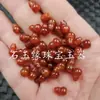 Calcedônia verde gelo com furo passante jade cabaça contas soltas ágata vermelha calcedônia branca cabaça tridimensional acessórios contas artesanais