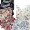 EGG NOVA Conjunto de Verano para Mujer de Algodón y Seda con Top de Manga Corta y Shorts Ropa de Casa Pijama para Mujer Primavera/Verano Se Puede Usar al Aire Libre