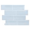 Pegatinas de pared autoadhesivas de ladrillo imitación 3D creativas, color gris, para embellecimiento interior, fondo de TV, sala de estar, pegamento autoadhesivo, papel tapiz tridimensional