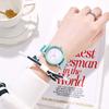 Reloj de gran venta de comercio exterior para estudiantes de secundaria, reloj sencillo coreano, moda informal, suave, de silicona, con reloj