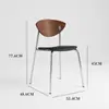 Mesa y Sillas de Comedor de Madera Maciza, Sillas de Comedor de Lujo Ligero, Sillas de Hierro para Cafetería y Uso Doméstico, Sillas de Diseñador con Forma de Pájaro