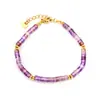 Pulseira Retrô de Ágata Indiana Colorida de Nicho Transfronteiriça Aço Inoxidável Multicor Joia de Pulseira de Luxo Leve de Alta Qualidade