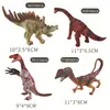 Juguetes de Dinosaurios Pequeños Jurásicos Transfronterizos, Modelos Realistas de Dinosaurios, Giganotosaurus, Triceratops, Carnotaurus, Set de Modelos de Animales para Niños