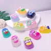 Zapatillas de payaso con boca de salchicha tridimensional luminosas, accesorios DIY, pequeños adornos para coche, colgante de llavero, venta al por mayor