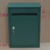Nuevo Buzón Azul Sin Palabras para Exteriores Montado en Pared Caja de Opiniones con Candado Contacto Policía y Civil Buzón de Entrega de Periódicos Publicitarios