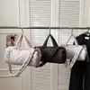 Chaqueta de Algodón para Viajero de Invierno Bolso Cruzado Bolso de Mujer con Bolsillo Grande para Calentar Manos Bolso de Hombro Bolso de Mano de Viaje Acolchado de Moda para Mujer