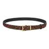 Cinturón Retro de Cuero Gamuzado Mate para Mujer, Cinturón de Cuero Genuino con Hebilla de Pin, Cinturón Versátil para Jeans, Cinturón Casual, Venta al por Mayor del Fabricante