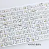 Dongzhou Corazón de Durazno Arte de Uñas Diamante Punta Inferior Diamante de Vidrio Pendientes Collar Accesorios de Joyería Diamante de Uña Amor Explosivo Venta al por Mayor