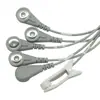 Cabo de Conexão One-To-Six com Conector Fêmea para Eletrodo 4.0 Tipo-C Personalizado 5 Conectores + 1 Cabo Terapêutico com Clipe de Orelha