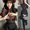 Menina do Chapéu Ciber Popular Menina Chinesa Cheongsam Sexy Slim-Fit Emagrecedor Estilo Nacional Novo Estilo Chinês Melhorado Pequena Cozinheira Niang 1660