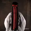 Diadema Dinastía Han, Cinta Roja Estilo Antiguo, Cinta para el Cabello, Cuerda para el Cabello con Borla, Diadema de Lazo, Metabo de Disfraz Antiguo para Niños