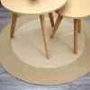 Alfombra Redonda de Yute Tejida a Mano Sisal Lino Balcón Sala de Estar Cojín para Sofá Venta al por Mayor en Stock Moderna