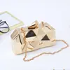 Cubo de Agua Bolsa de Hierro Cerradura Bolso de Noche Banquete Bolso de Mujer Bolso de Mano con Lentejuelas Dropshipping