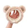 Diadema de Felpa Linda de Otoño para Lavado Facial para Mujeres, Modelo Nuevo 2026, Especialmente Diseñada para Maquillaje y Mascarillas Faciales, Diadema de Color Café de Alta Gama