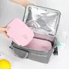 Fornecimento direto da fábrica transfronteiriço bolsa de almoço portátil bolsa isolante à prova d'água estudantes levam comida para o trabalho bolsa de gelo acolchoada simples com folha de alumínio