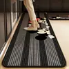 Tapete de Piso para Cocina de Lodo Diatomeas, Alfombra Antideslizante y Resistente al Aceite, Tapete Absorbente para Fregadero, Tapete de Piso Especial Resistente a Manchas para Esquinas de Cocina