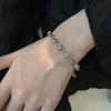 Pulseira Cubo de Zircônia Arco-Íris Quadrado Retrô Feminina Estilo Ins Personalizada Luxo Leve Design de Nicho Alta Qualidade 2023 Nova Fashion