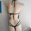 Charme Roxa Puro Desejo Alça de Renda Sexy Pescoço Pendurado Renda Transparente Roupa Íntima Emocional Jomties Pijama Feminino