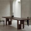 Estilo Wabi-sabi Mesa de Comedor de Madera Maciza Mesa de Té de Ocio para Sala de Té Recepción de Sala de Estar Mesa Larga para Varias Personas Escritorio de Diseño