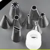 Conjunto de Bicos de Confeitar de Aço Inoxidável Ferramentas de Confeitaria Bicos para Creme e Biscoitos Decoração de Bolo Cabeças de Confeitar Conjunto Completo Acessórios Duráveis
