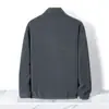 Chaqueta de Lana de Cordero Gruesa de Invierno con Felpa y Terciopelo Adicional Ropa de Abrigo para Hombre Cuello Alto Top para Personas de Mediana Edad Casual de Negocios Personas de Mediana Edad y Mayores