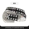Cinturón de Pedrería Transfronterizo con Incrustaciones de Diamantes de Colores para Mujeres y Hombres, Accesorios Punk de Aleación, Cinturón Punk al por Mayor