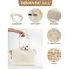 Nova Bolsa Tote de Lona Portátil para Exterior da Amazon para Gatos e Cachorros, Bolsa de Ombro Portátil para Cães Pequenos, Bolsa Personalizável para Pets