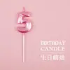 Vela Digital de Cumpleaños Ópera House Ins Celebridad de Internet Creativa Romántica Fiesta Vela Dorada y Plateada Decoración Pastel de Primer Cumpleaños