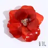 Nueva colección de broches de flor de acrílico con diseño vintage, borlas de camelia, accesorios para mujer, joyería transfronteriza al por mayor